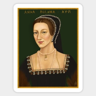 Digital portrait of Anne Boleyn Sticker